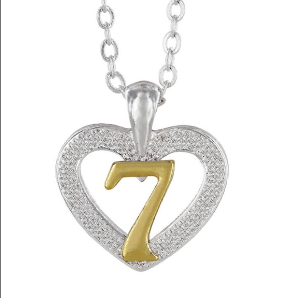 ✨7th Birthday Heart Pendent Necklace✨